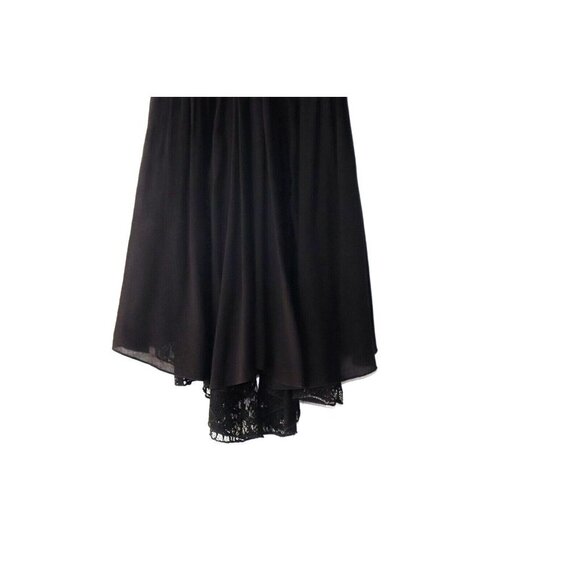 Free People Intimately Womens Size XS Black Slip Dress Layered Lace Strappy Mini - Picture 4 of 10